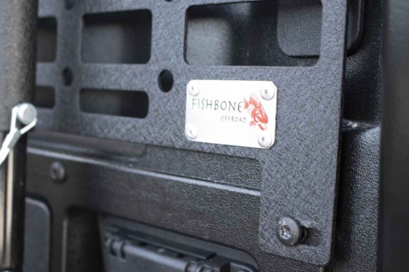 Toyota Tacoma Molle Panel - Driver Side - Fishbone Offroad - Short Bed - Black - `16-`27